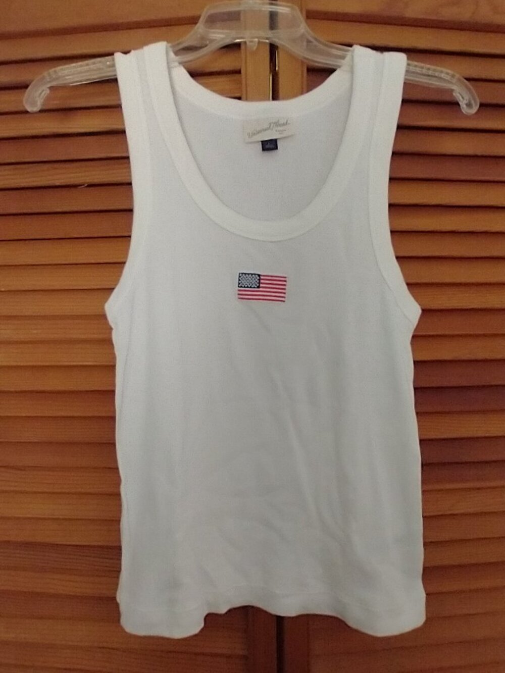 Universal Thread Ribbed Tank American Flag L